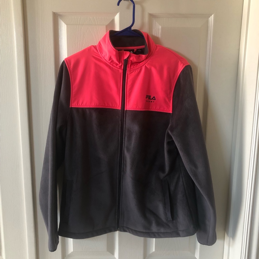 Fila Neon Pink and Charcoal Jacket
